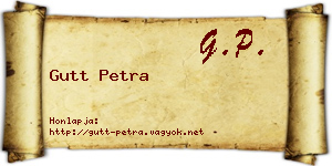 Gutt Petra névjegykártya